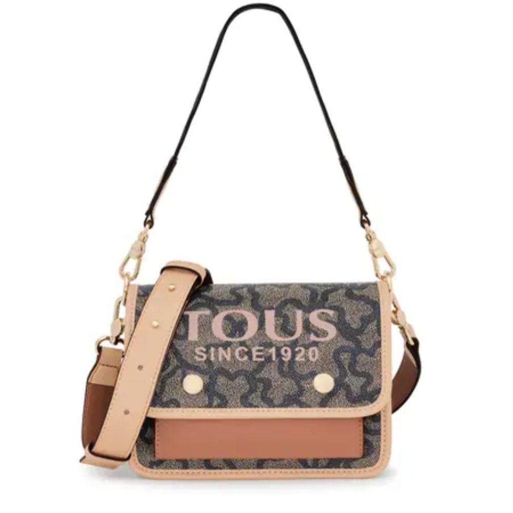 Tous Crossbody Bag in Black and Tan